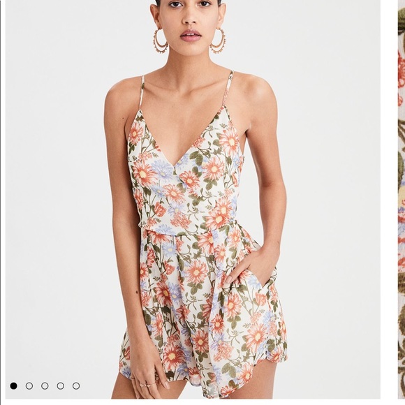 ae floral jumpsuit